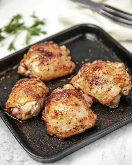 Oven-Baked Boneless Chicken Thighs