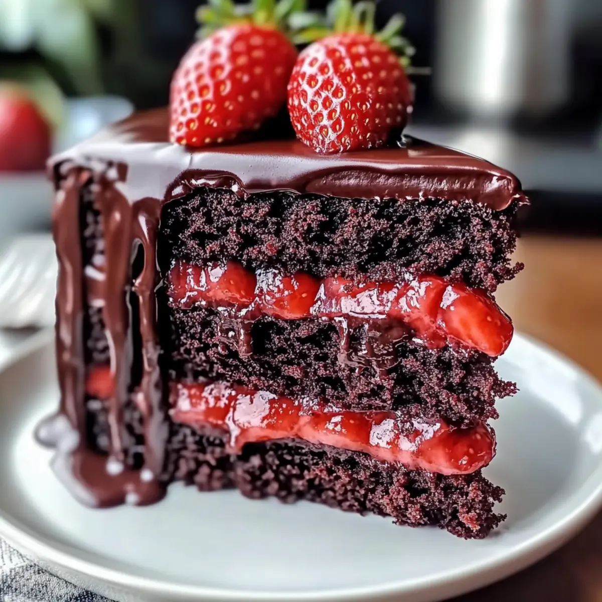 Chocolate Strawberry Cake