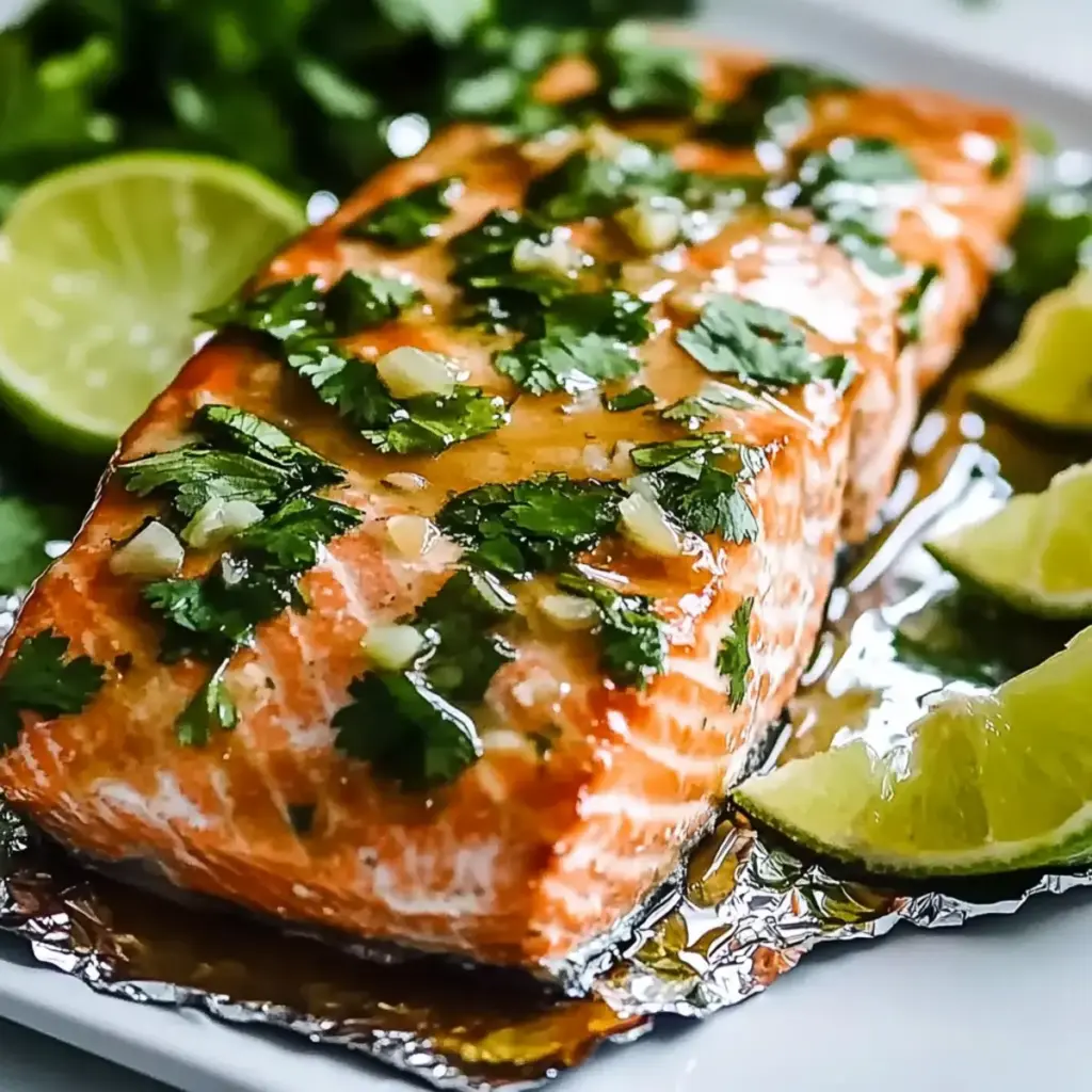 Cilantro Lime Honey Garlic Salmon