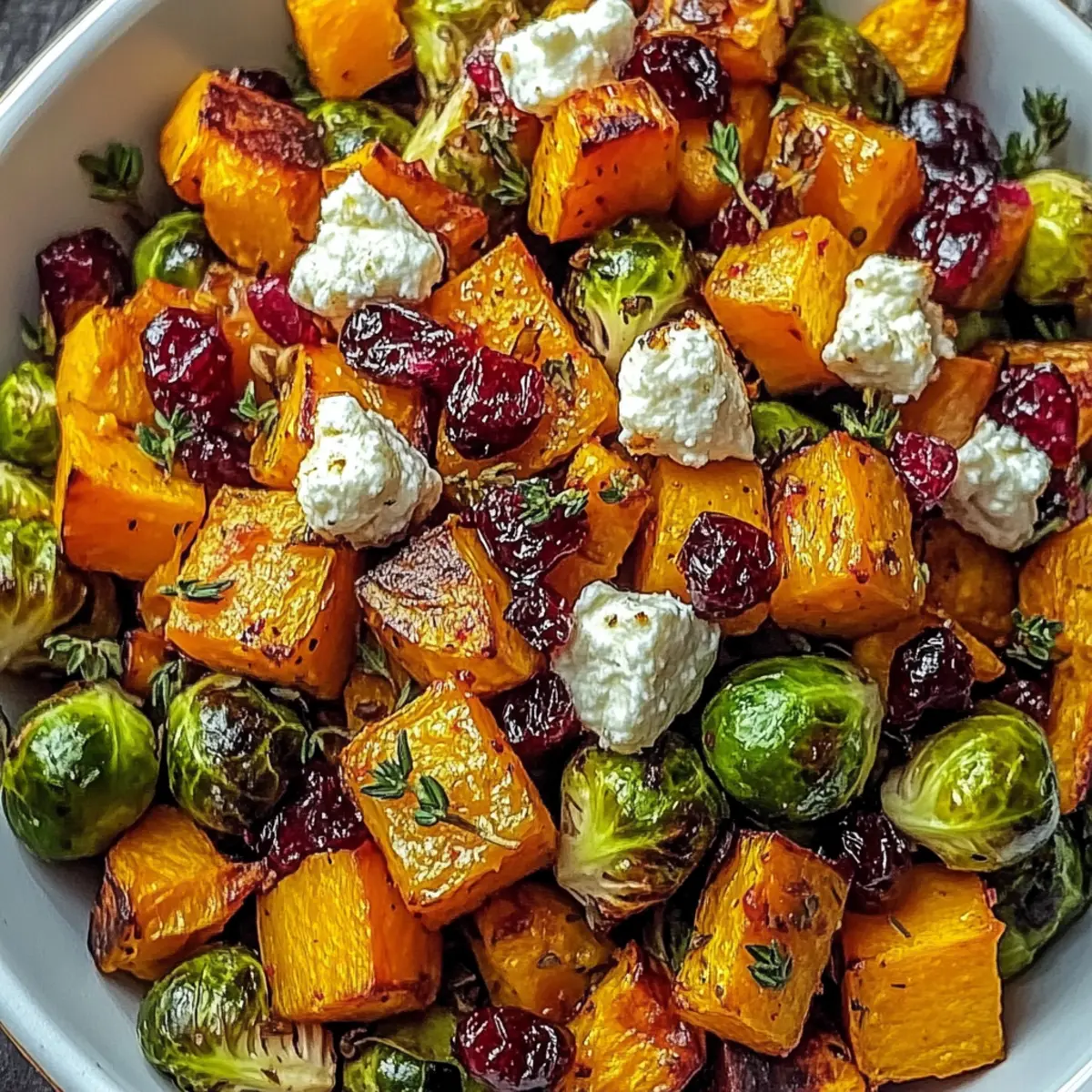 Cranberry-Glazed Roasted Butternut Squash Salad