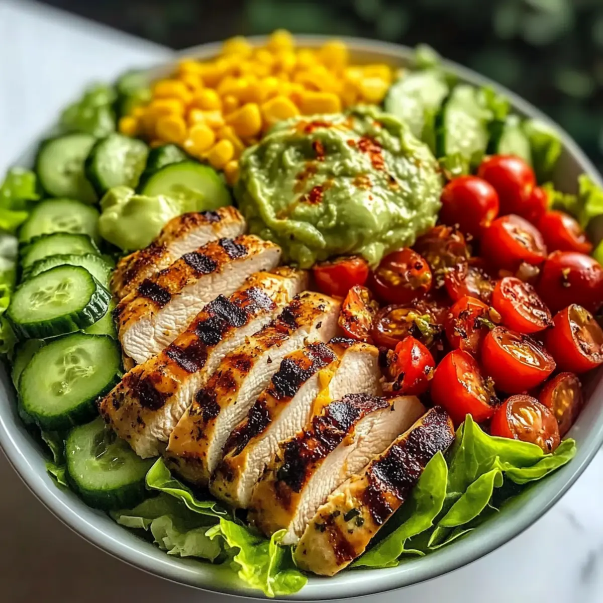 Grilled Chicken Avocado Salad