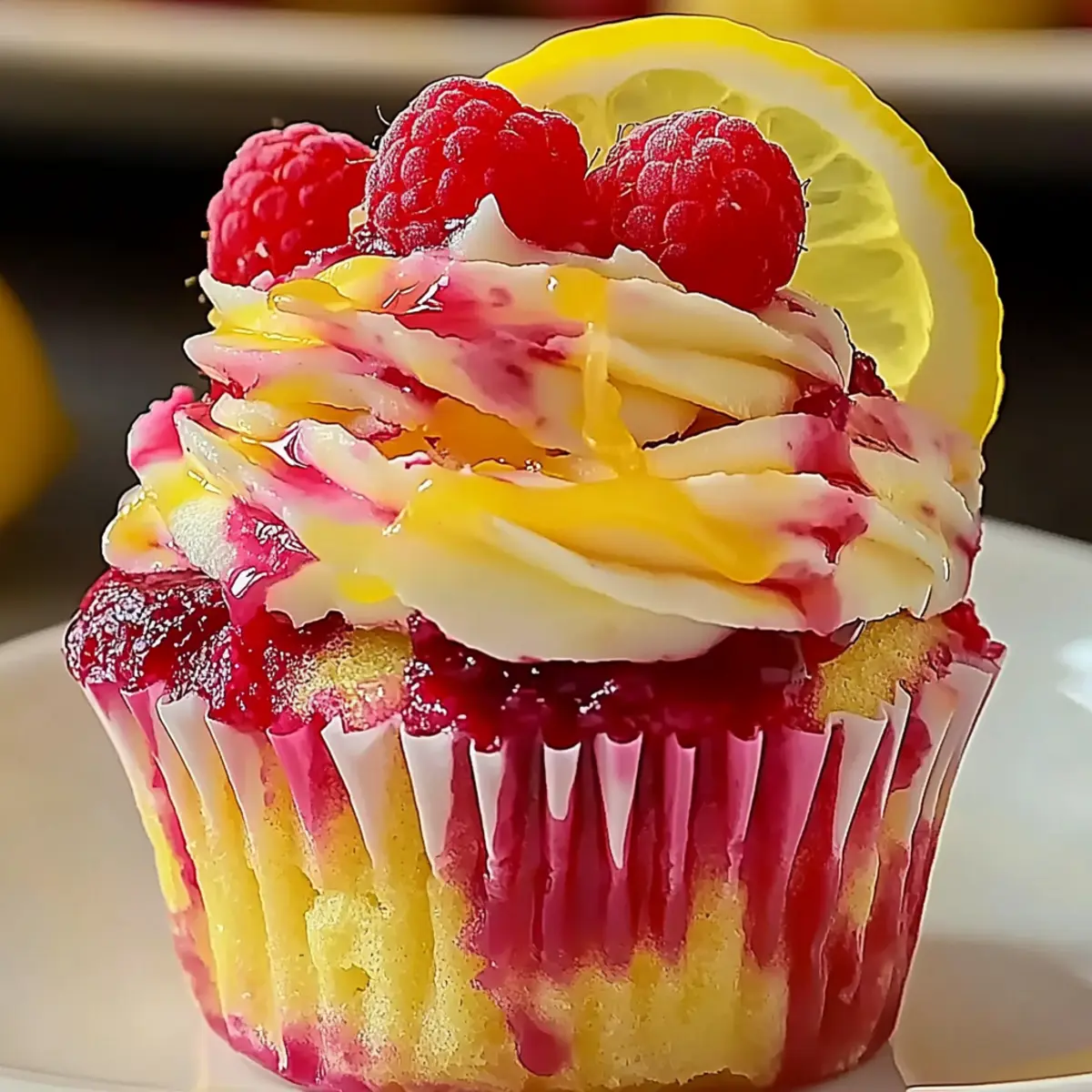 Lemon Raspberry Cupcakes
