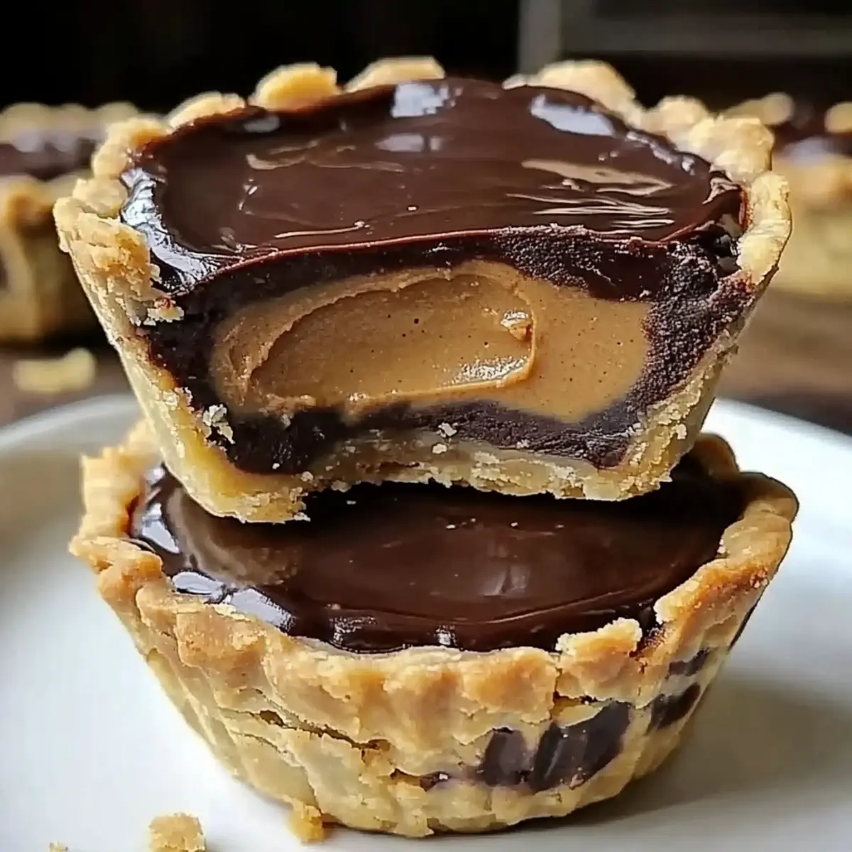 Mini Chocolate Peanut Butter Pies