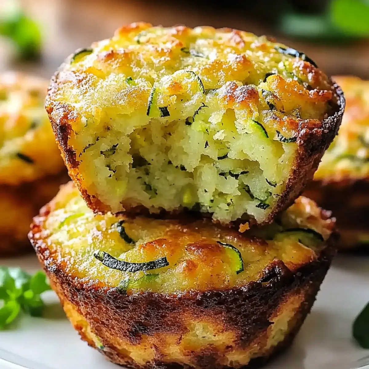 Parmesan Zucchini Potato Muffins