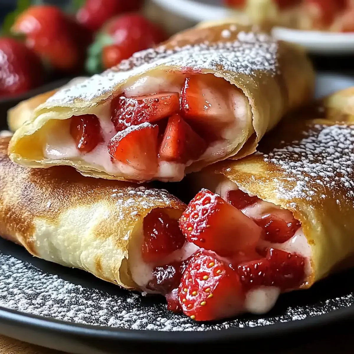 Strawberry Cheesecake Chimichangas