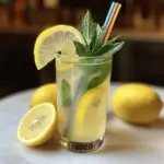 Mint and Rosemary Lemonade with Vanilla
