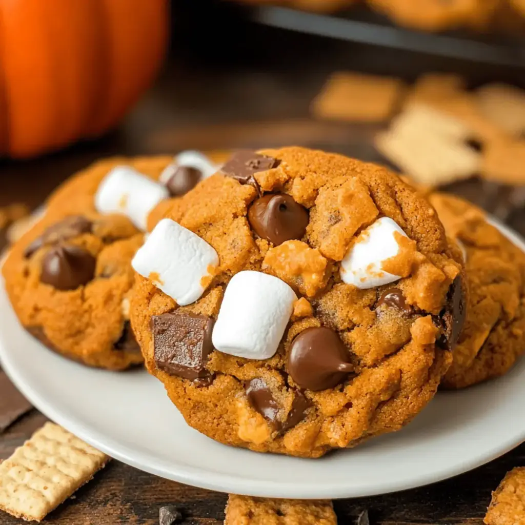Pumpkin S’mores Cookies