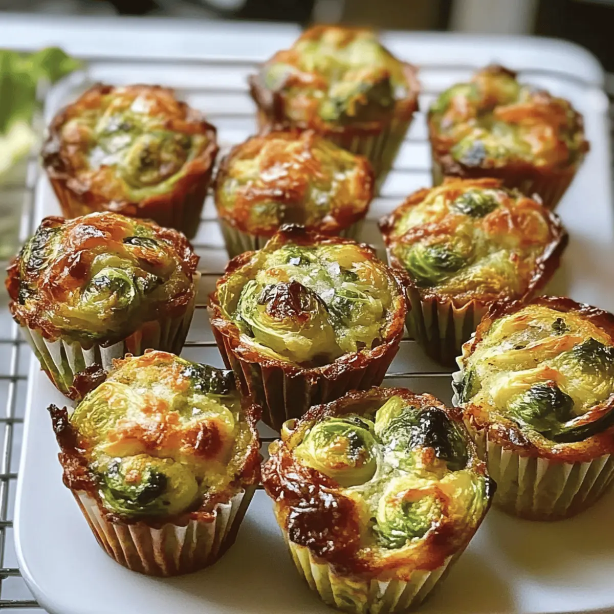 Spiced Brussels Sprouts Muffins