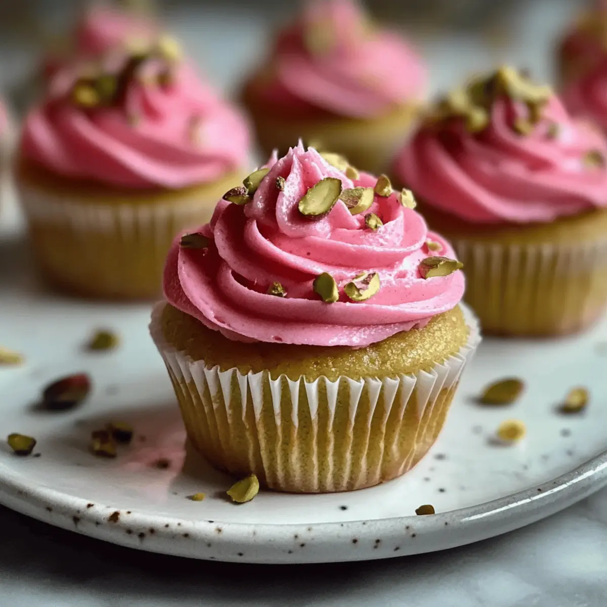 Vegan Mini Rose Cupcakes