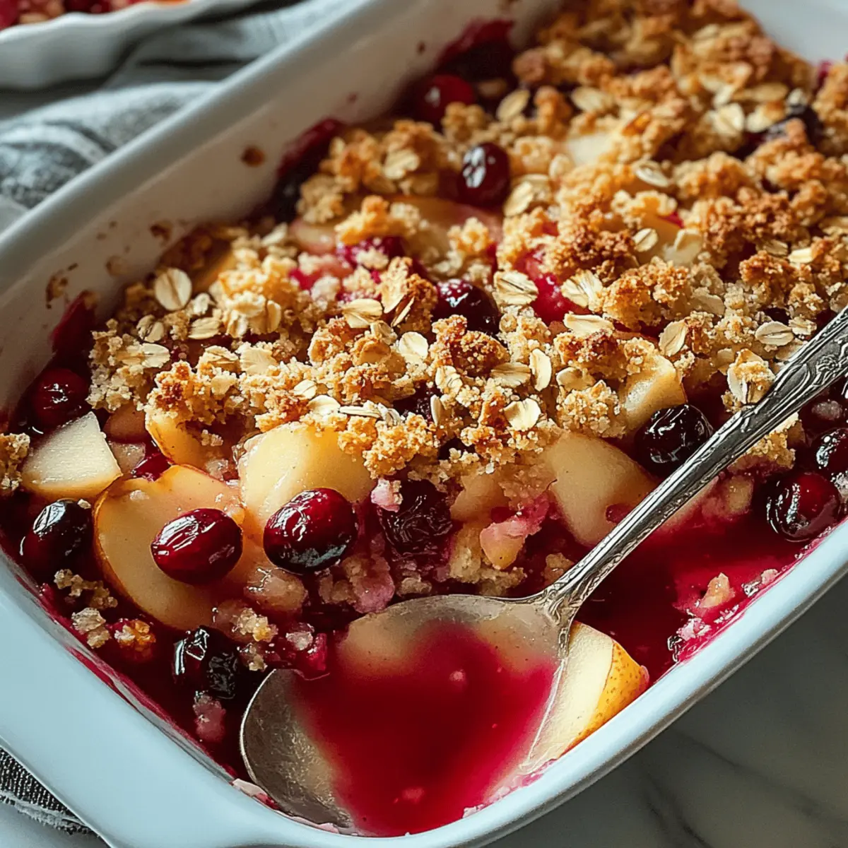 Apple Cranberry Crisp