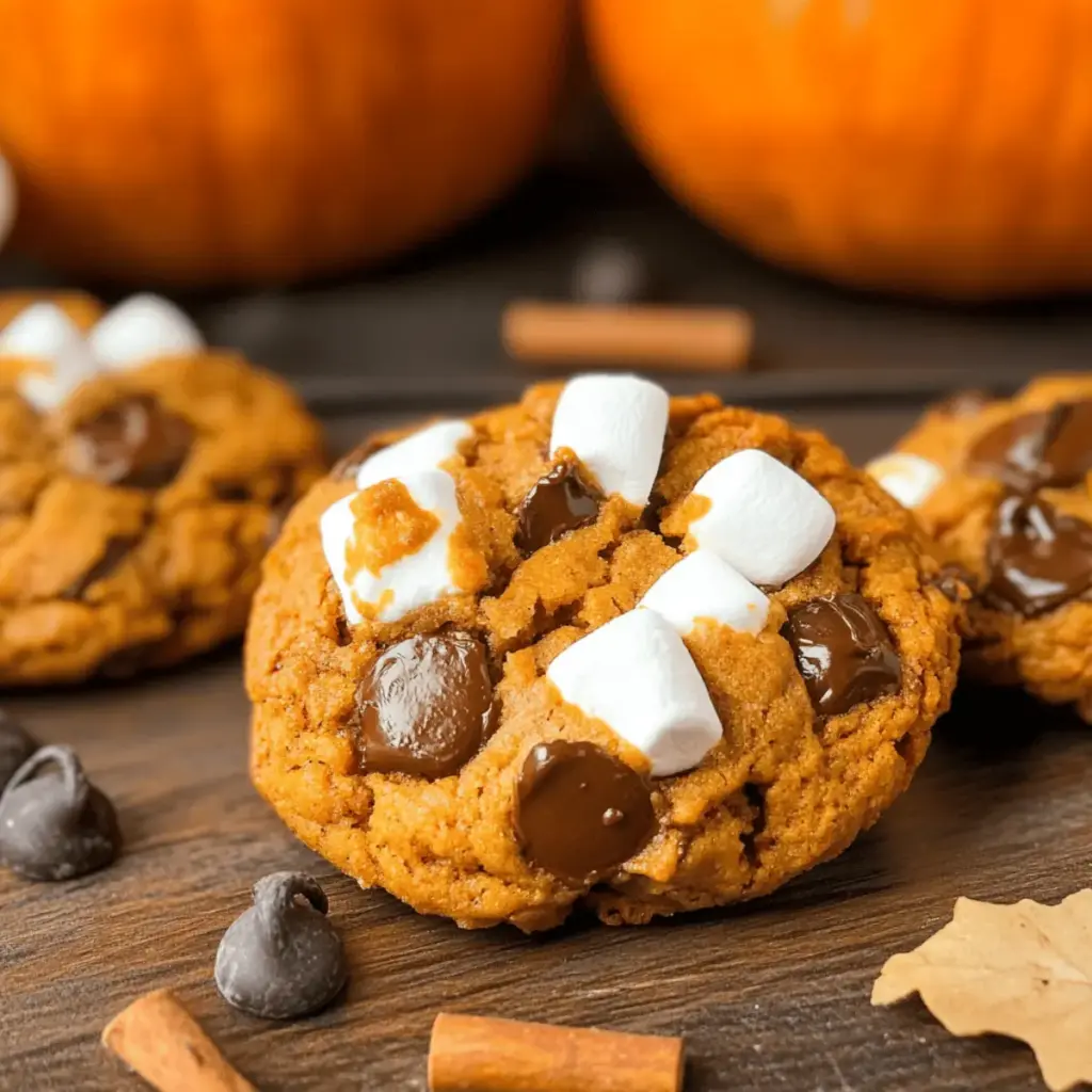 Pumpkin S’mores Cookies