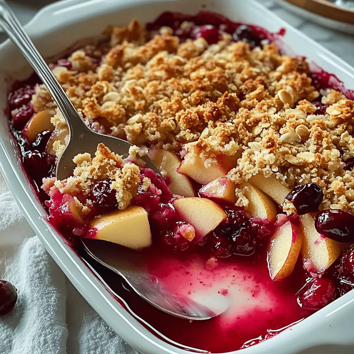 Apple Cranberry Crisp
