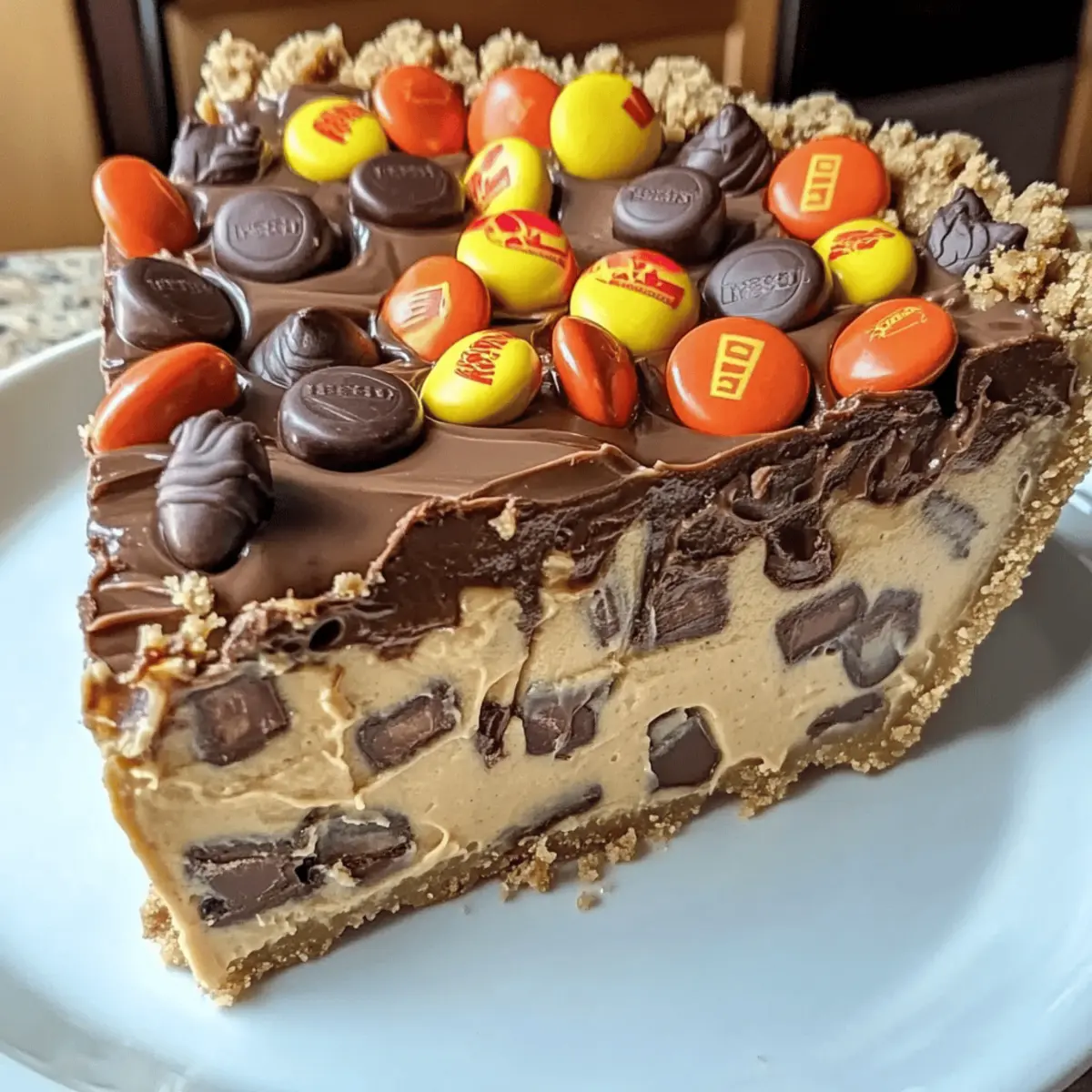 Giant Reese’s Peanut Butter Cup Pie