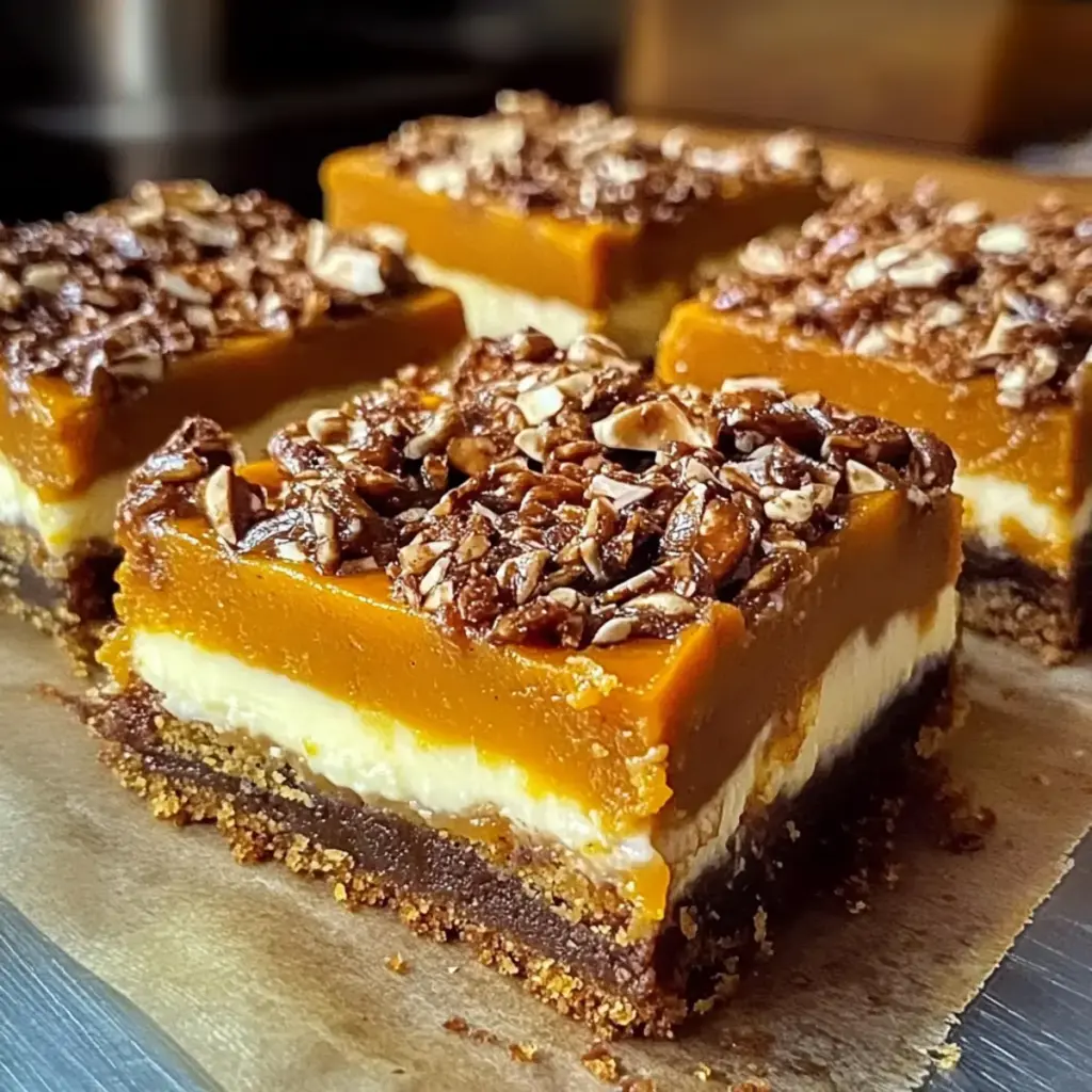 Pumpkin Cheesecake Heaven Bars
