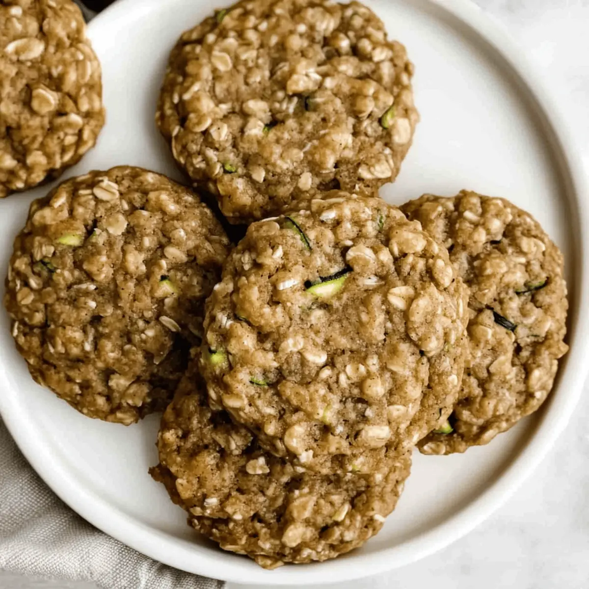 Healthy Zucchini Oatmeal Cookies