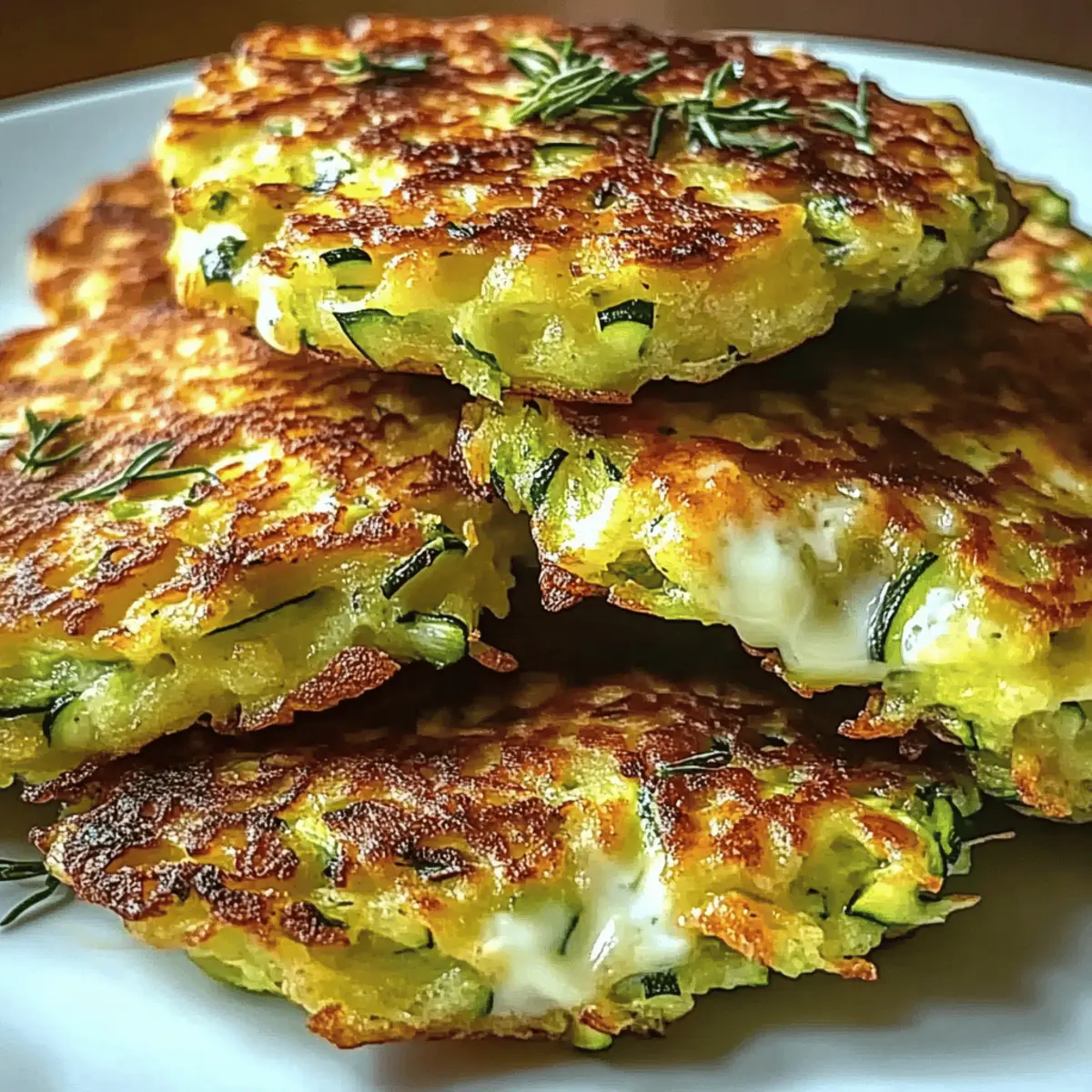 Cheesy Zucchini Fritters