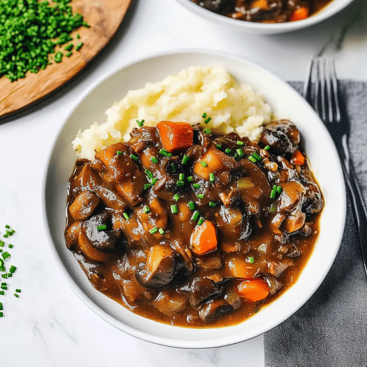 Vegan Mushroom Bourguignon