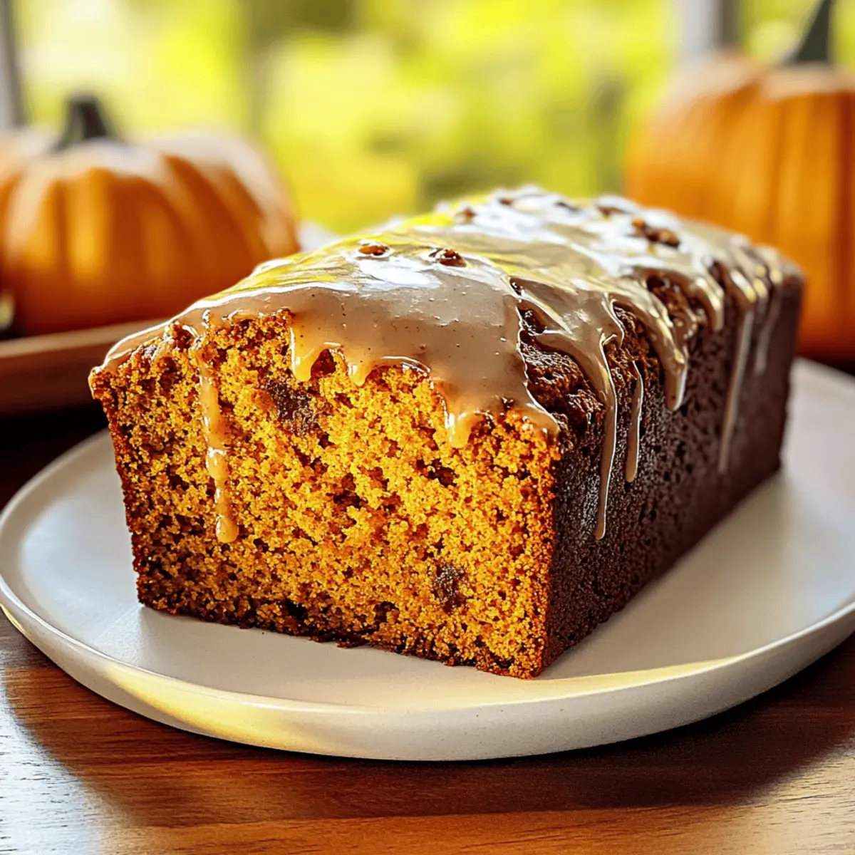 Delicious Pumpkin Bread with Maple Glaze