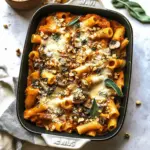 Pasta Bake with Pumpkin Tomato Sauce