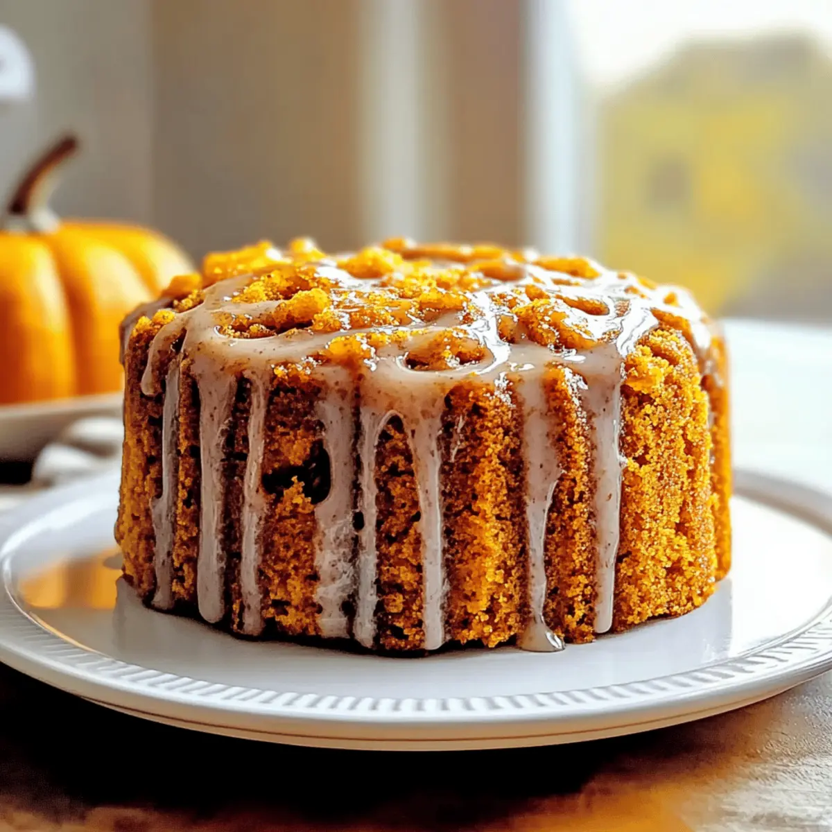 Autumn Pumpkin Honey Bun Cake
