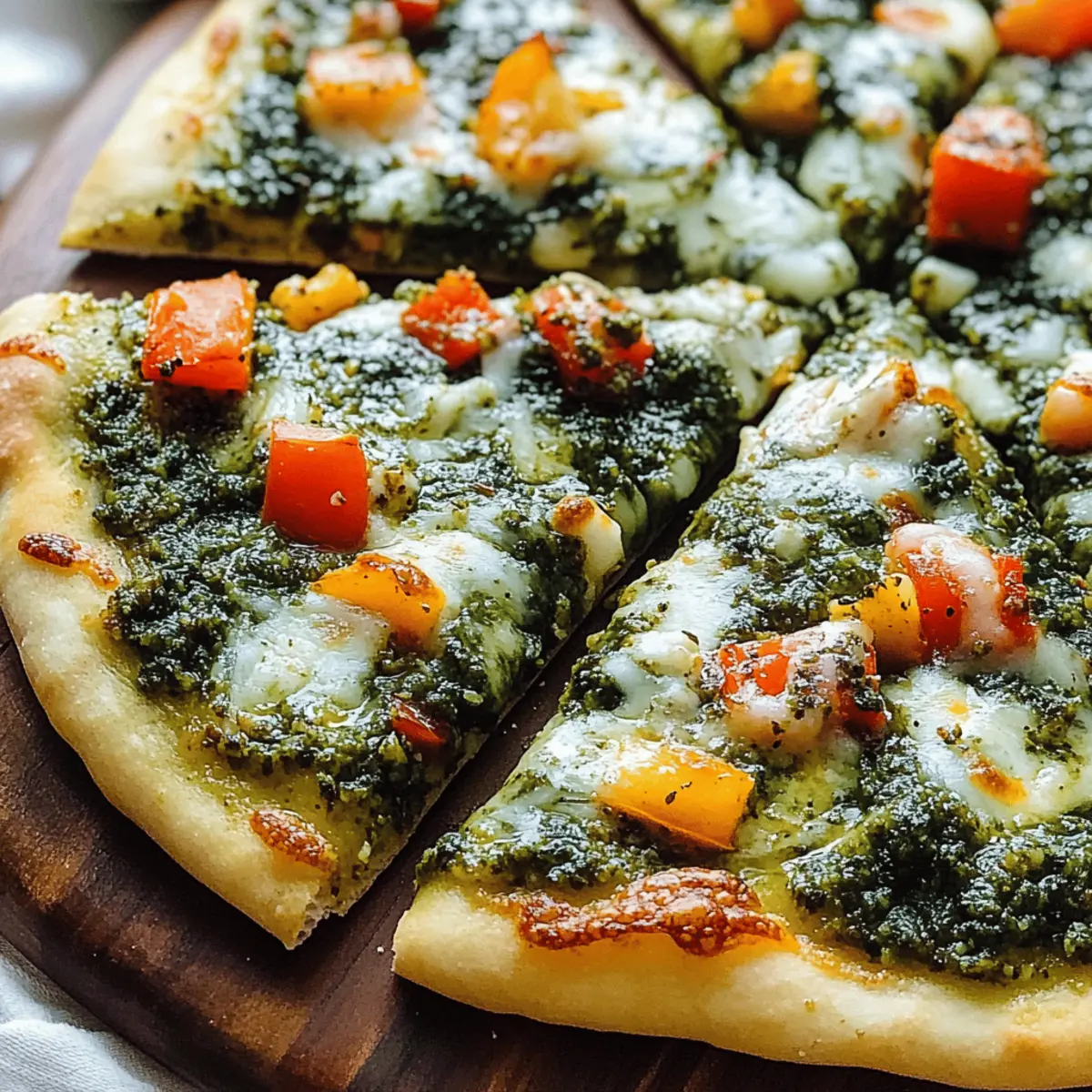 Garlicky Kale Pesto Pizza