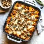 Pasta Bake with Pumpkin Tomato Sauce