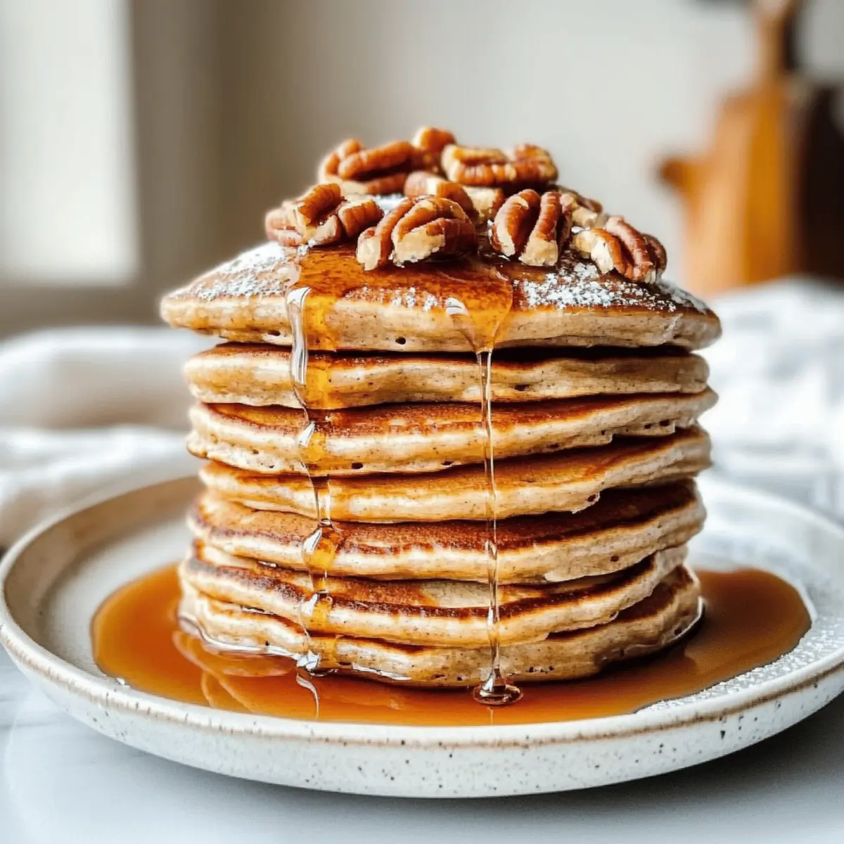 Fluffy Pecan Pancakes