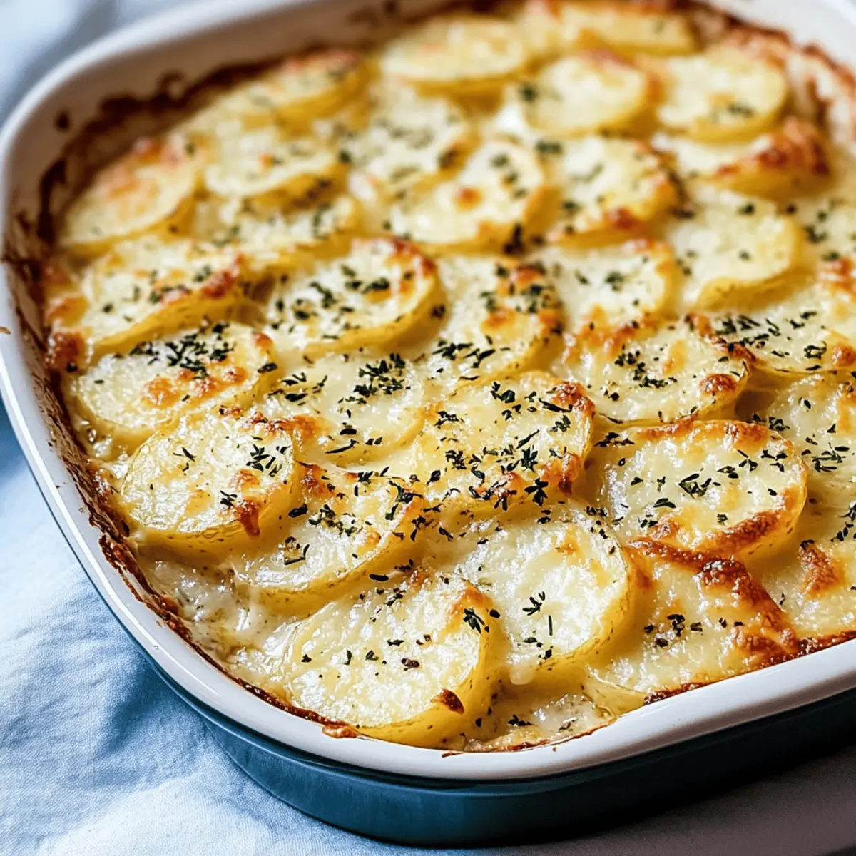 Cheesy Garlic Scalloped Potatoes