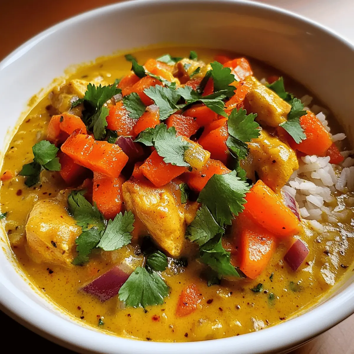 Crockpot Coconut Curry Chicken
