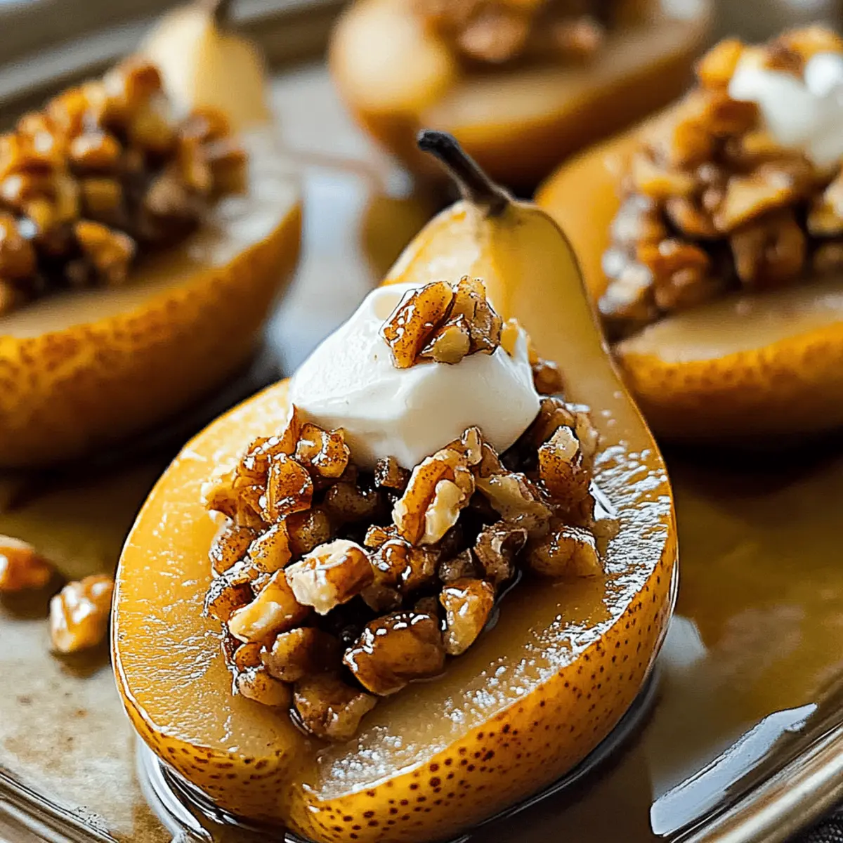 Cinnamon Stuffed Pears