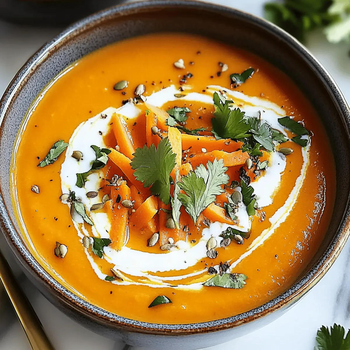 Spicy Carrot Ginger Soup