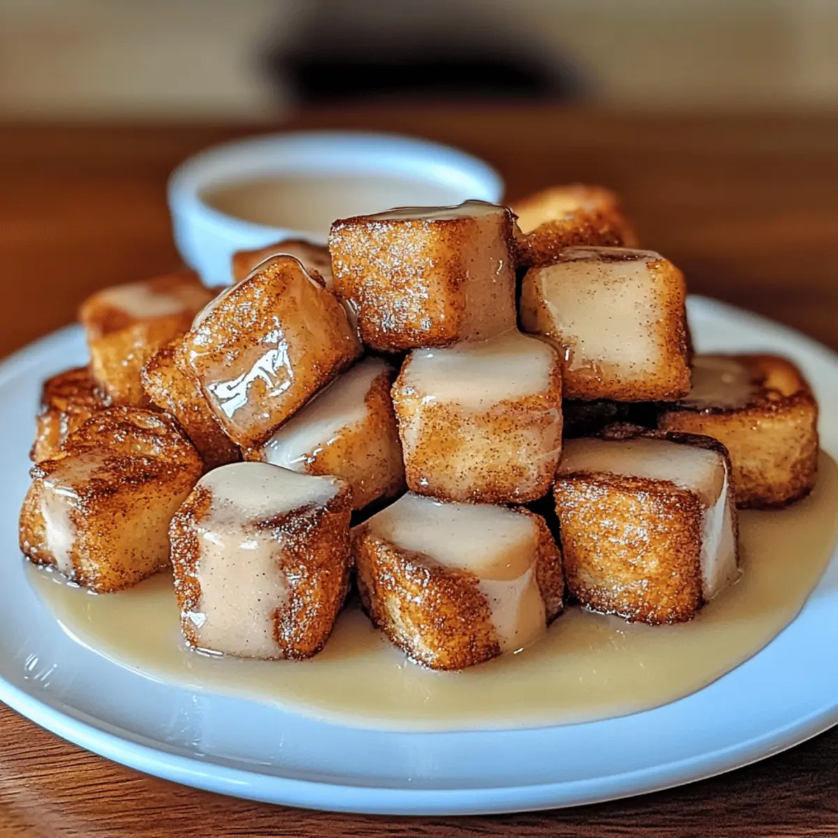 Cinnamon Roll French Toast Bites