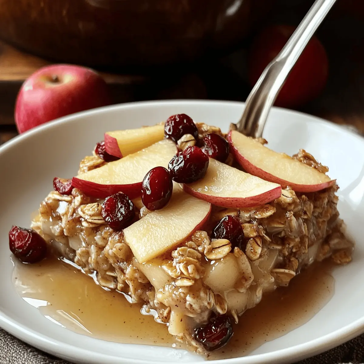 Amish-Style Apple and Cinnamon Baked Oatmeal
