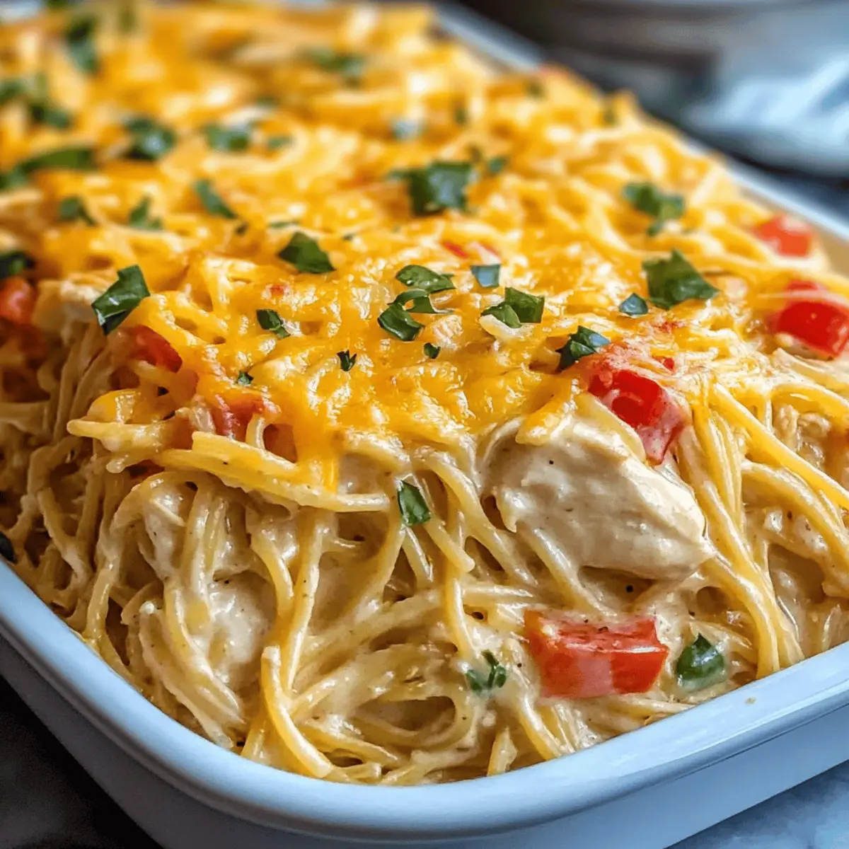 Spaghetti Chicken Casserole