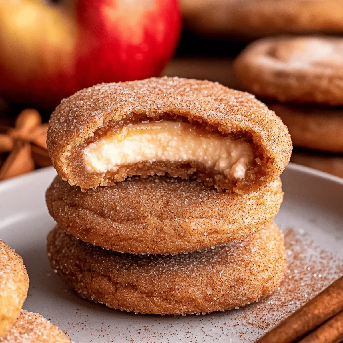 Apple Cider Cheesecake Cookies