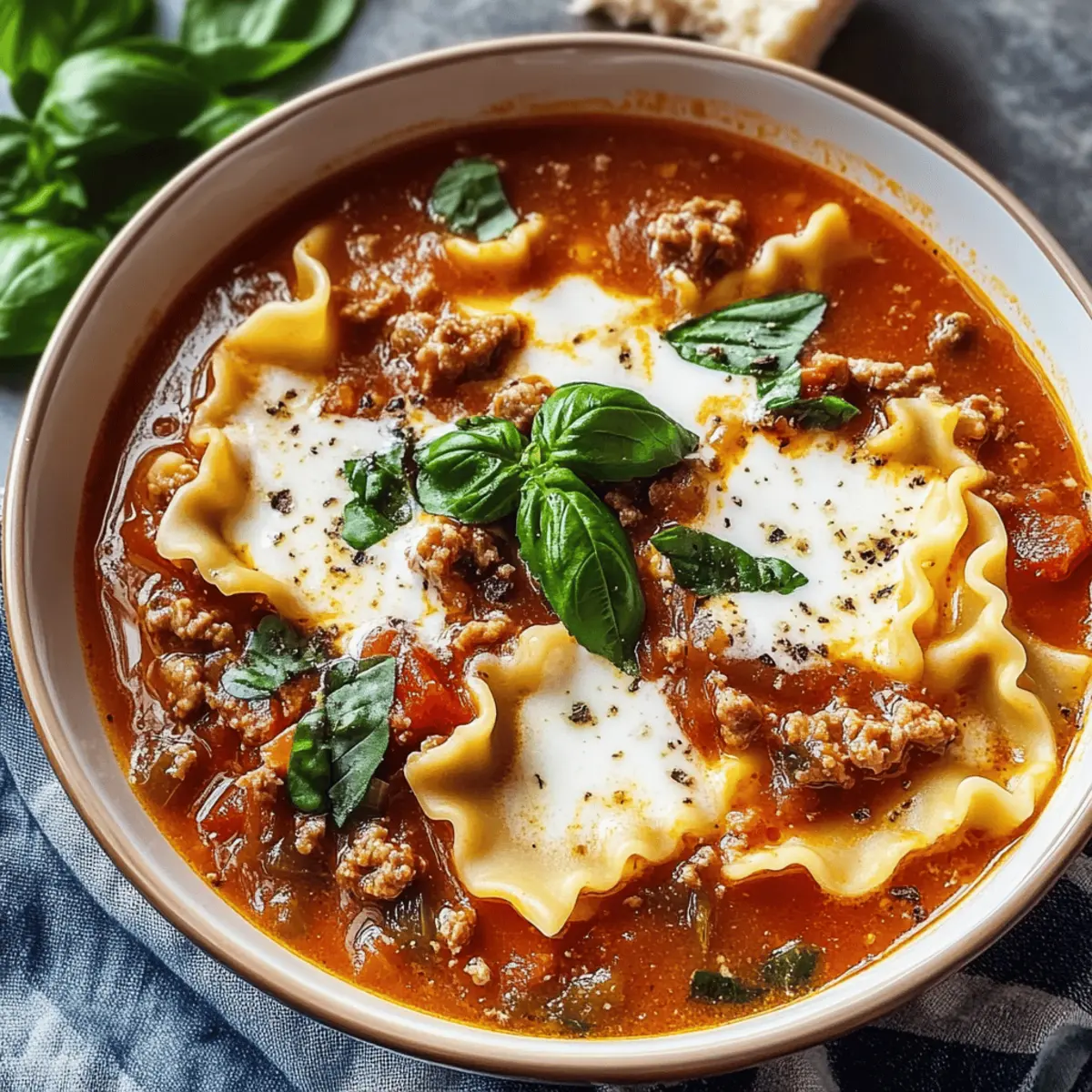Crockpot Lasagna Soup