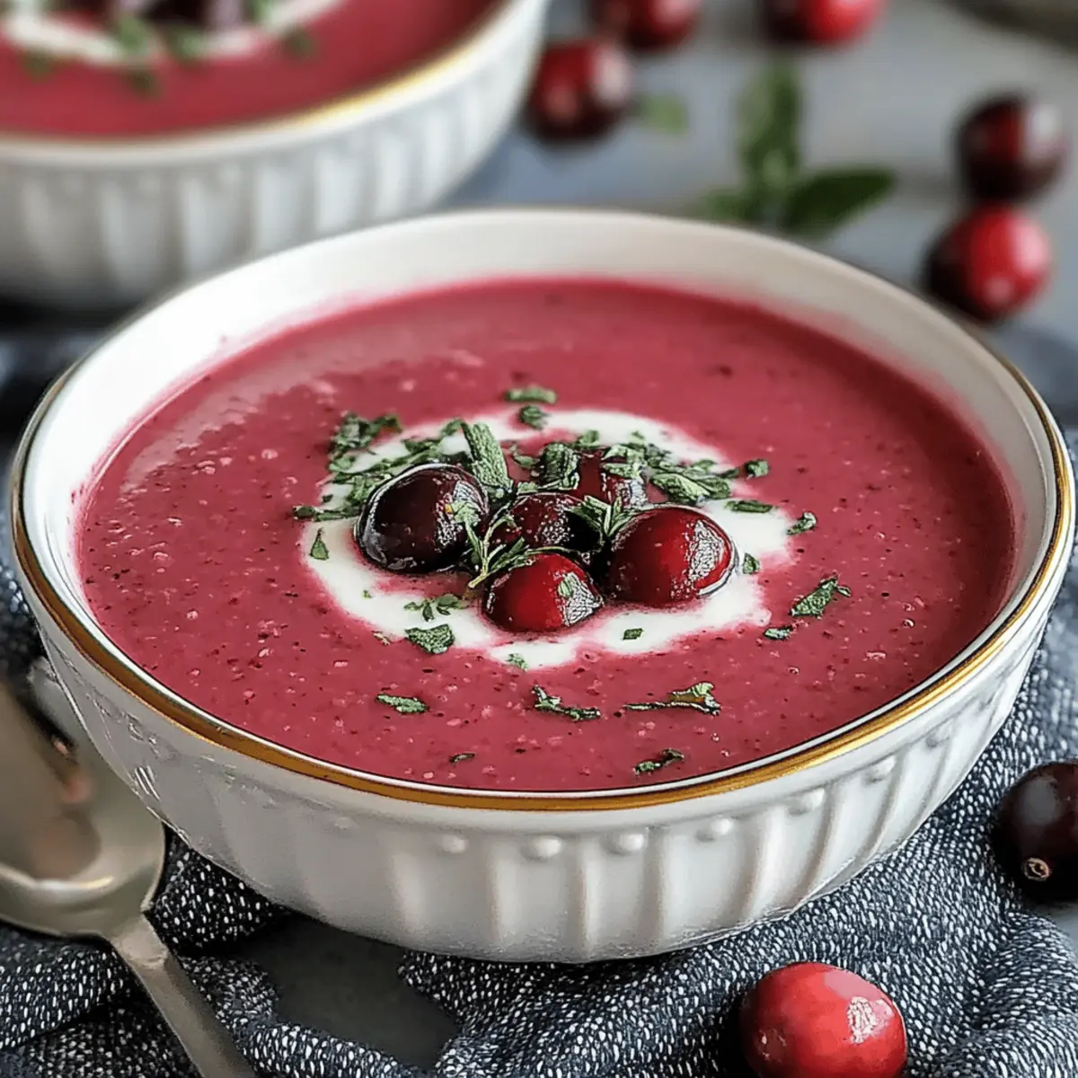 Spiced Cranberry Soup