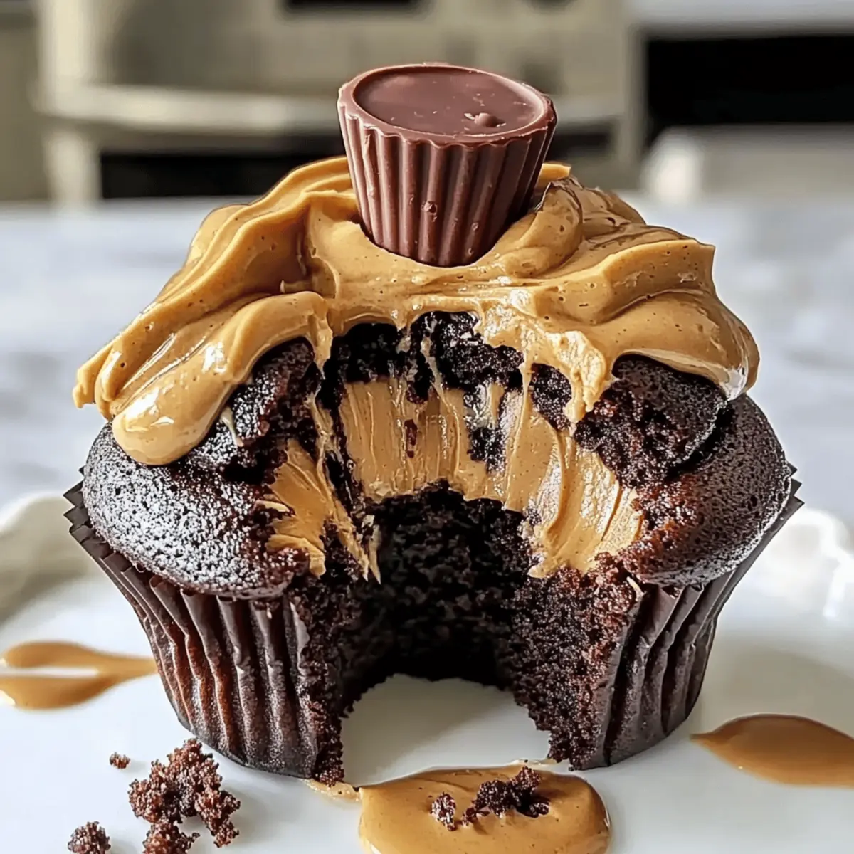 Peanut Butter Chocolate Cupcakes