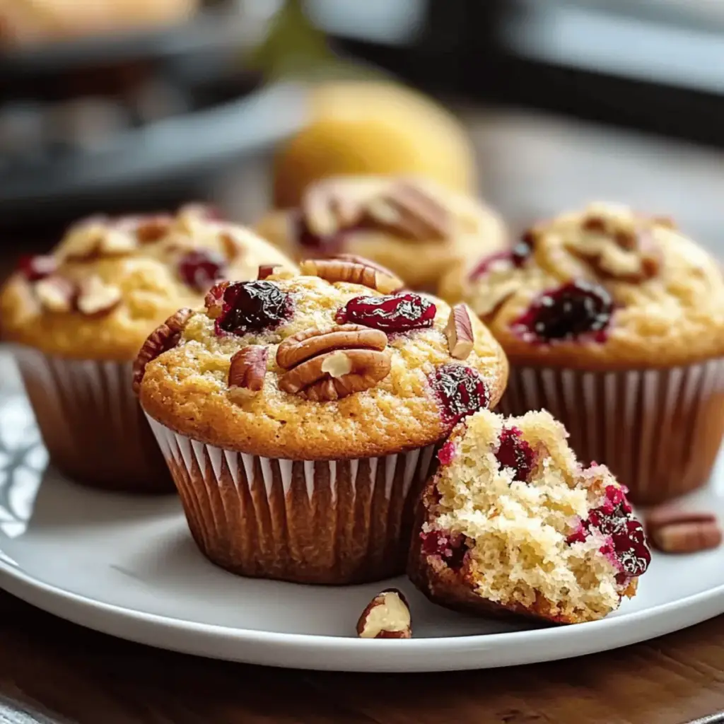 Cranberry Orange Pecan Muffins