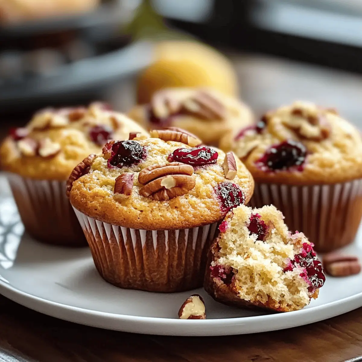 Cranberry Orange Pecan Muffins