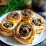 Mushroom Puff Pastry Pinwheels
