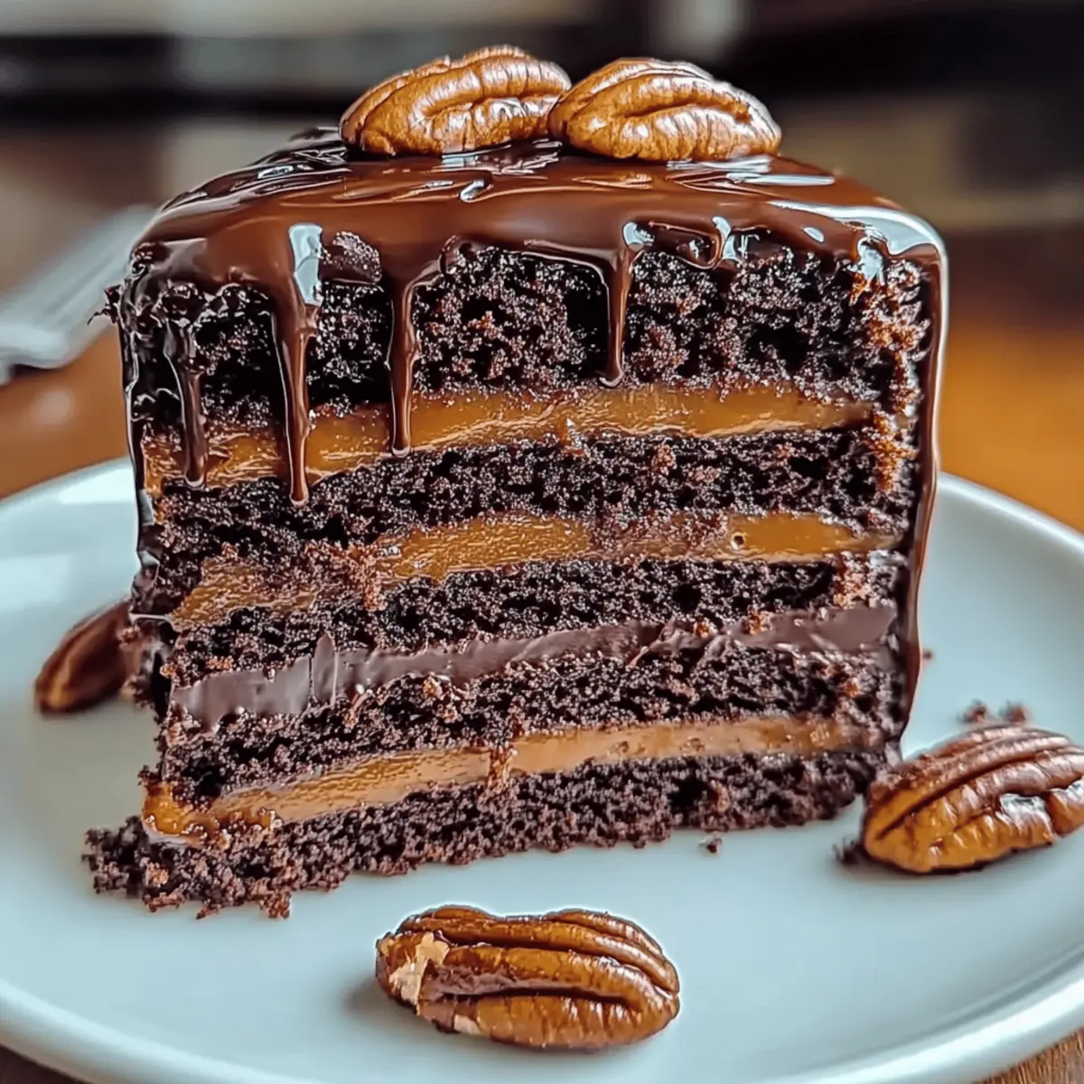 Chocolate Turtle Dream Cake