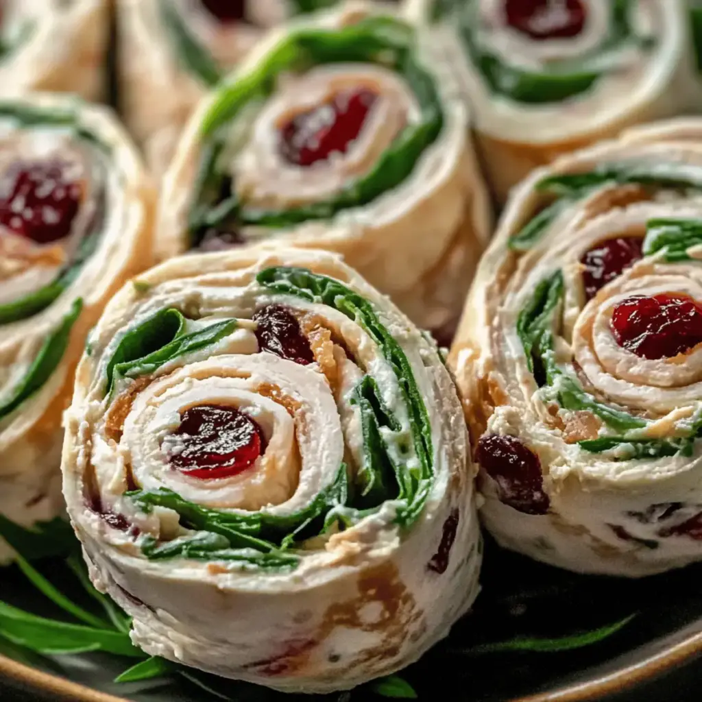 Turkey Cranberry Pinwheels