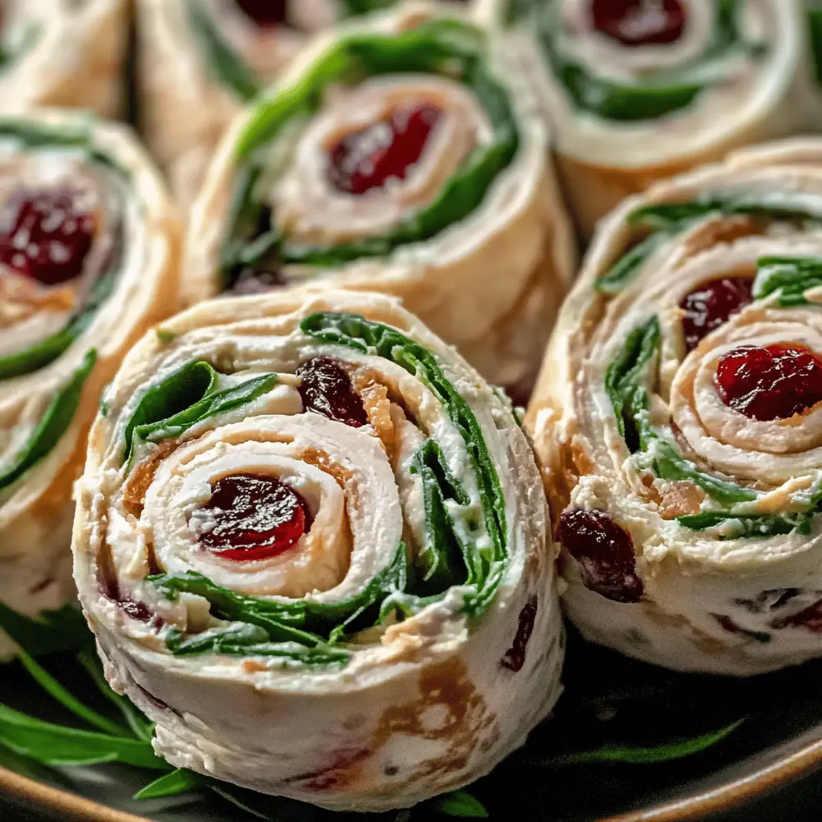 Turkey Cranberry Pinwheels