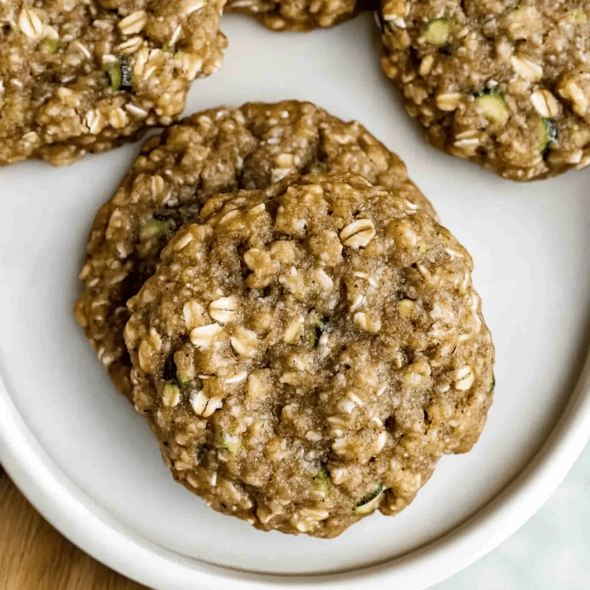 Healthy Zucchini Oatmeal Cookies
