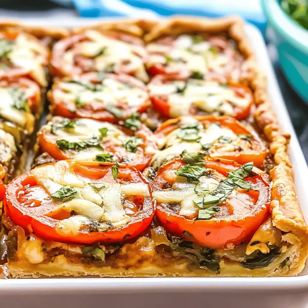 Slab Tomato Pie