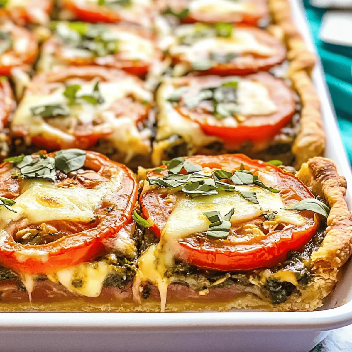 Slab Tomato Pie