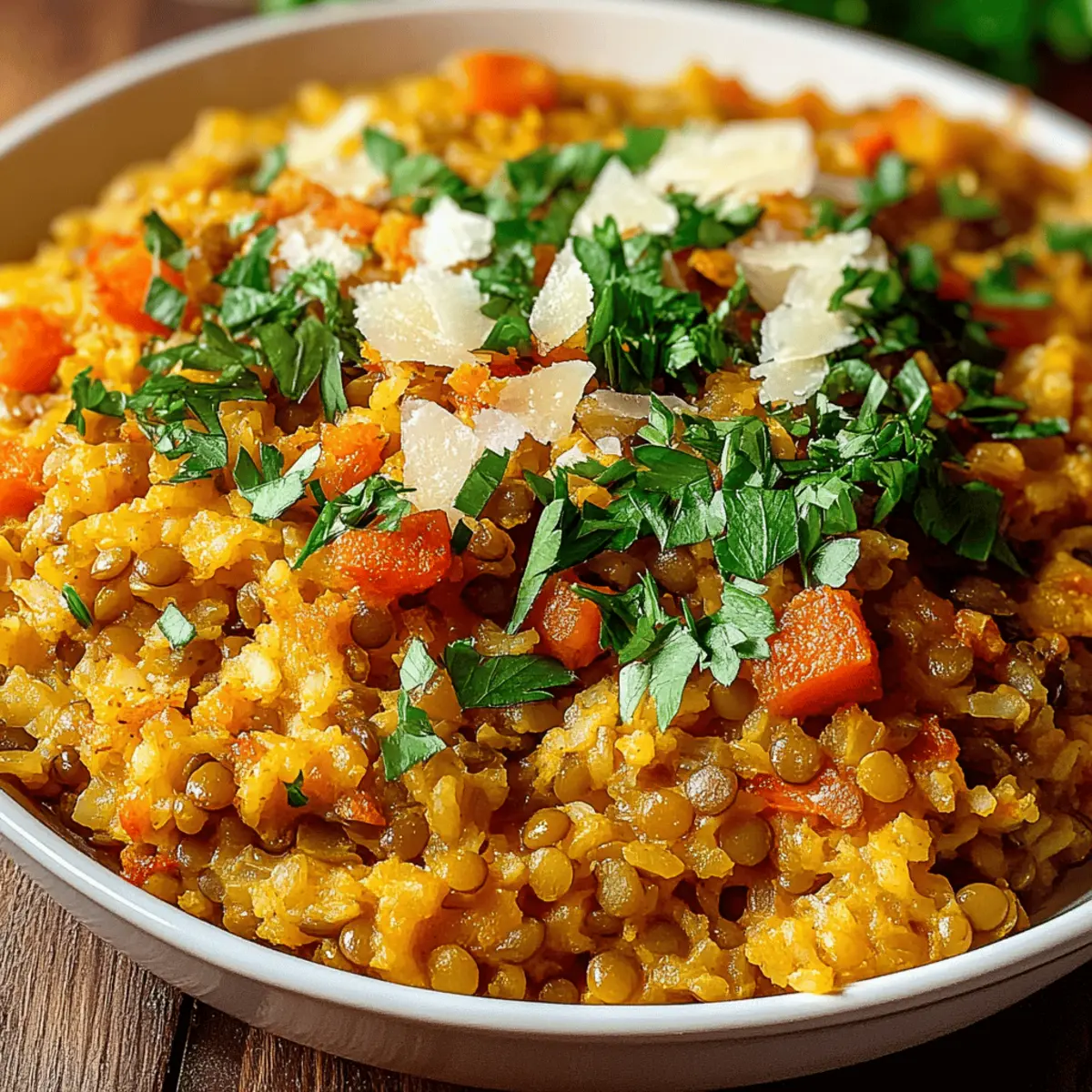 Red Lentil and Rice Casserole