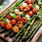 Caprese Roasted Asparagus