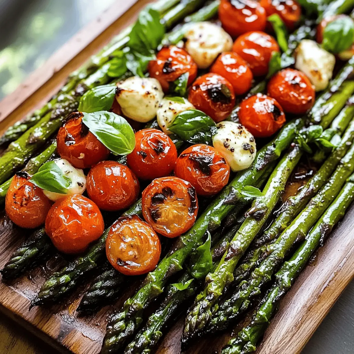 Caprese Roasted Asparagus
